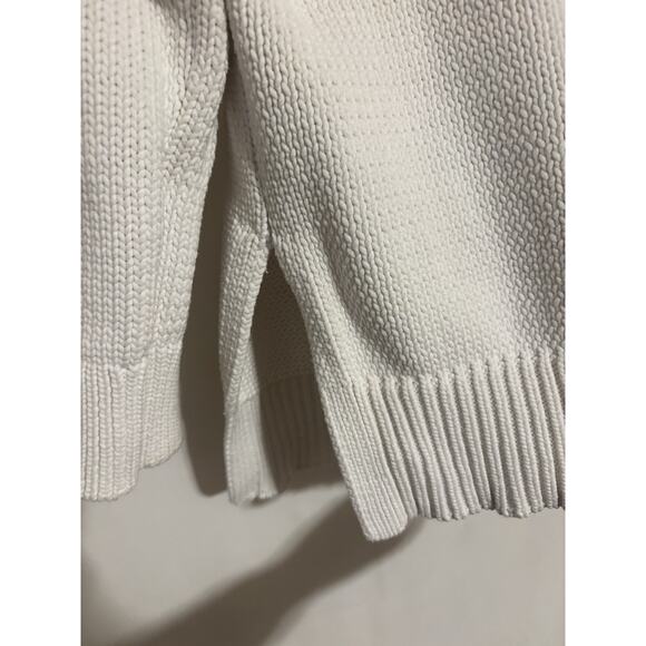 Jenni Kayne Everyday Sweater Crewneck Large Relaxed Knit White - Picture 8 of 8